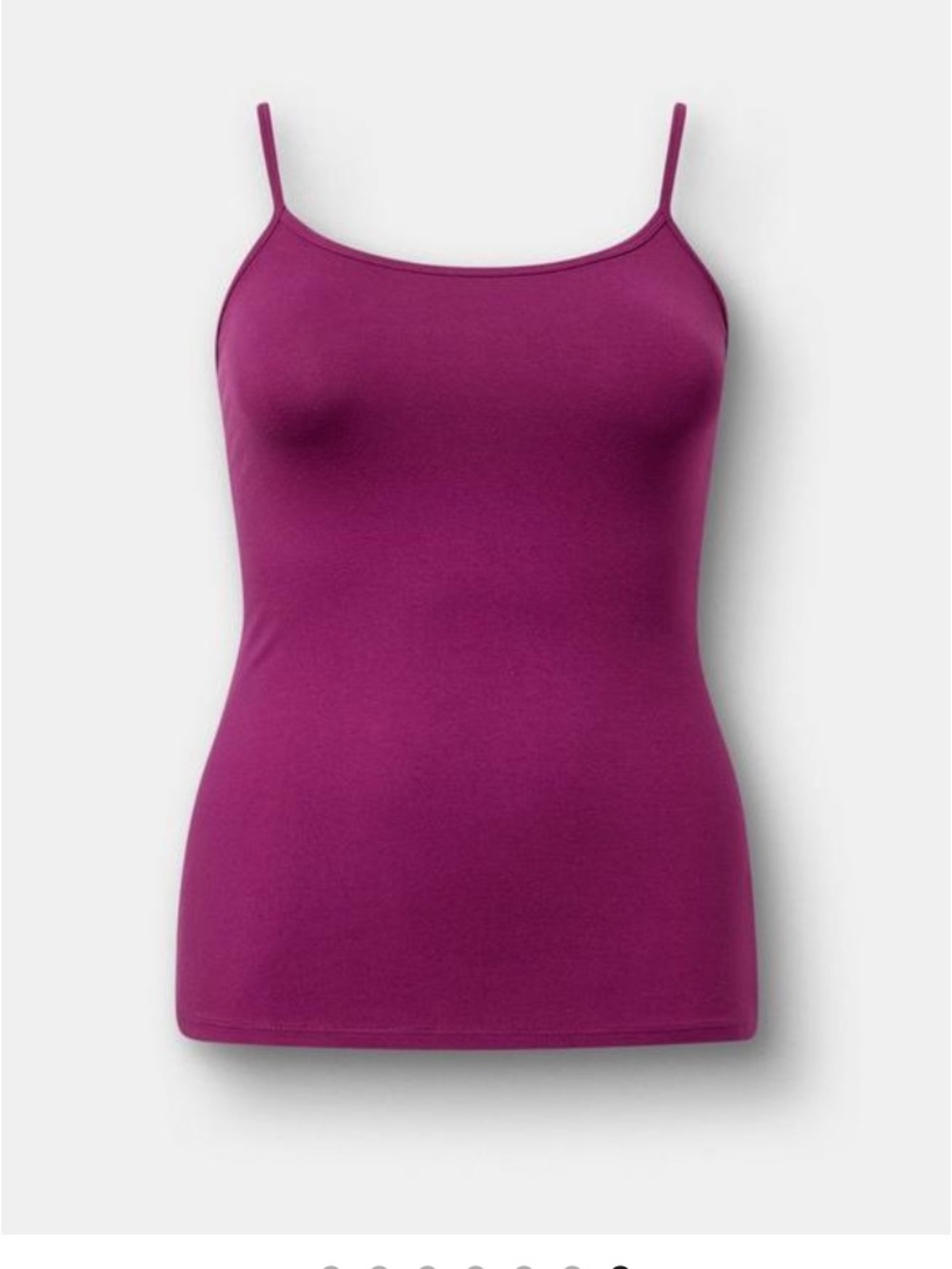 Torrid Foxy Cami -Cotton Stretch Knit - Size 0 (12) - Plum Caspia (Magenta) - NW